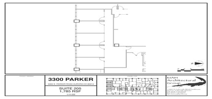 3300 S Parker Rd, Aurora, CO à louer Plan d’étage– Image 1 sur 1