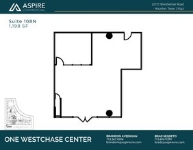 10777 Westheimer Rd, Houston, TX à louer Plan d’étage– Image 1 sur 1