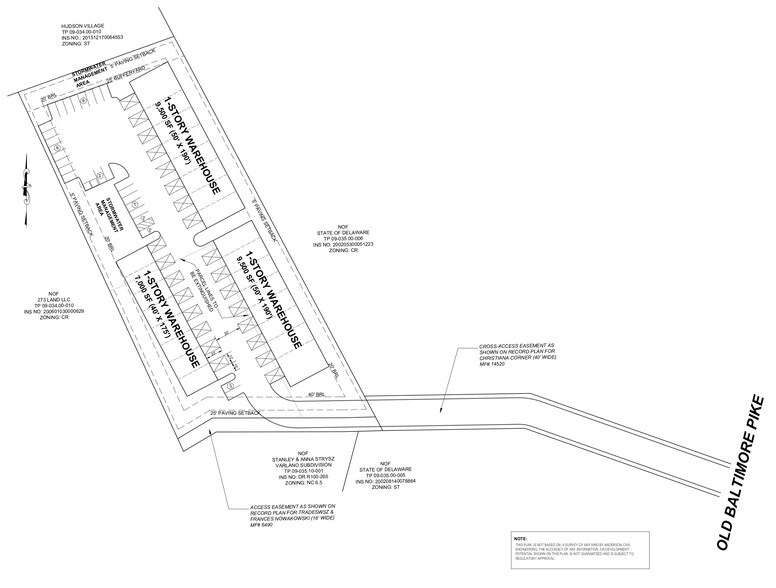 Old Baltimore Pike, Newark, DE à vendre - Plan de site – Image 1 sur 3