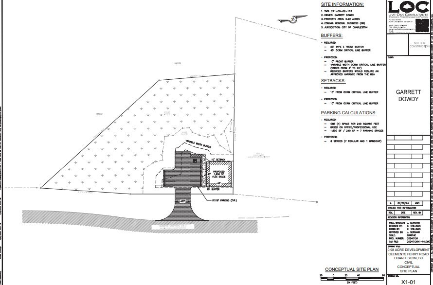 Clements Ferry Road, Charleston, SC à vendre - Plan de site – Image 2 sur 3