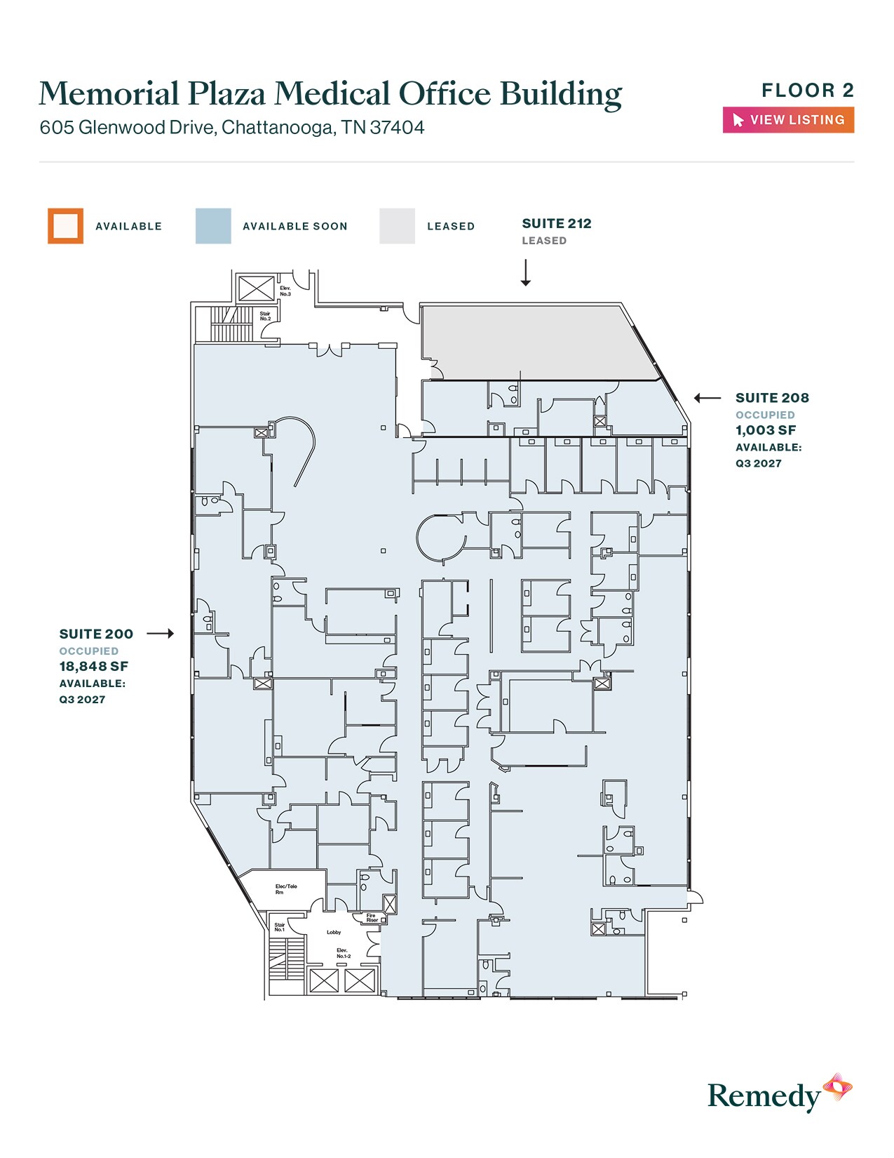 605 Glenwood Ave, Chattanooga, TN à louer Plan d’étage– Image 1 sur 1