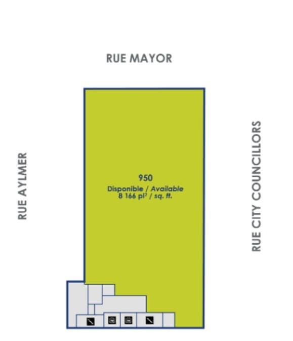 1450-1480 Rue City Councillors, Montréal, QC à louer Plan d’étage– Image 1 sur 1