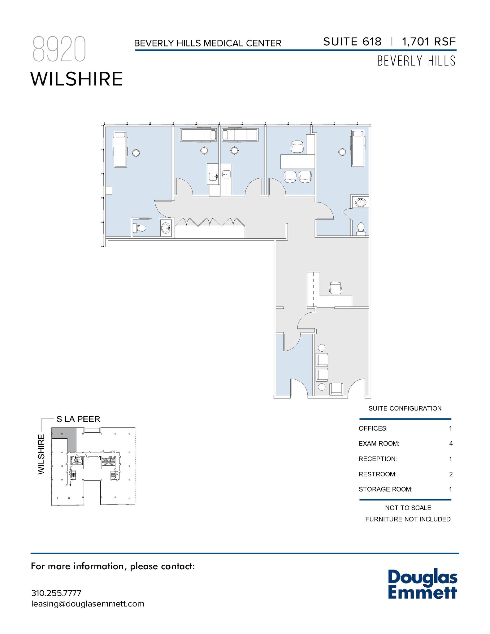8920 Wilshire Blvd, Beverly Hills, CA à louer Plan d’étage– Image 1 sur 1