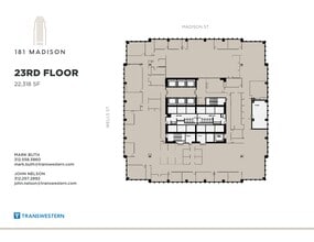 181 W Madison St, Chicago, IL à louer Plan de site– Image 1 sur 2