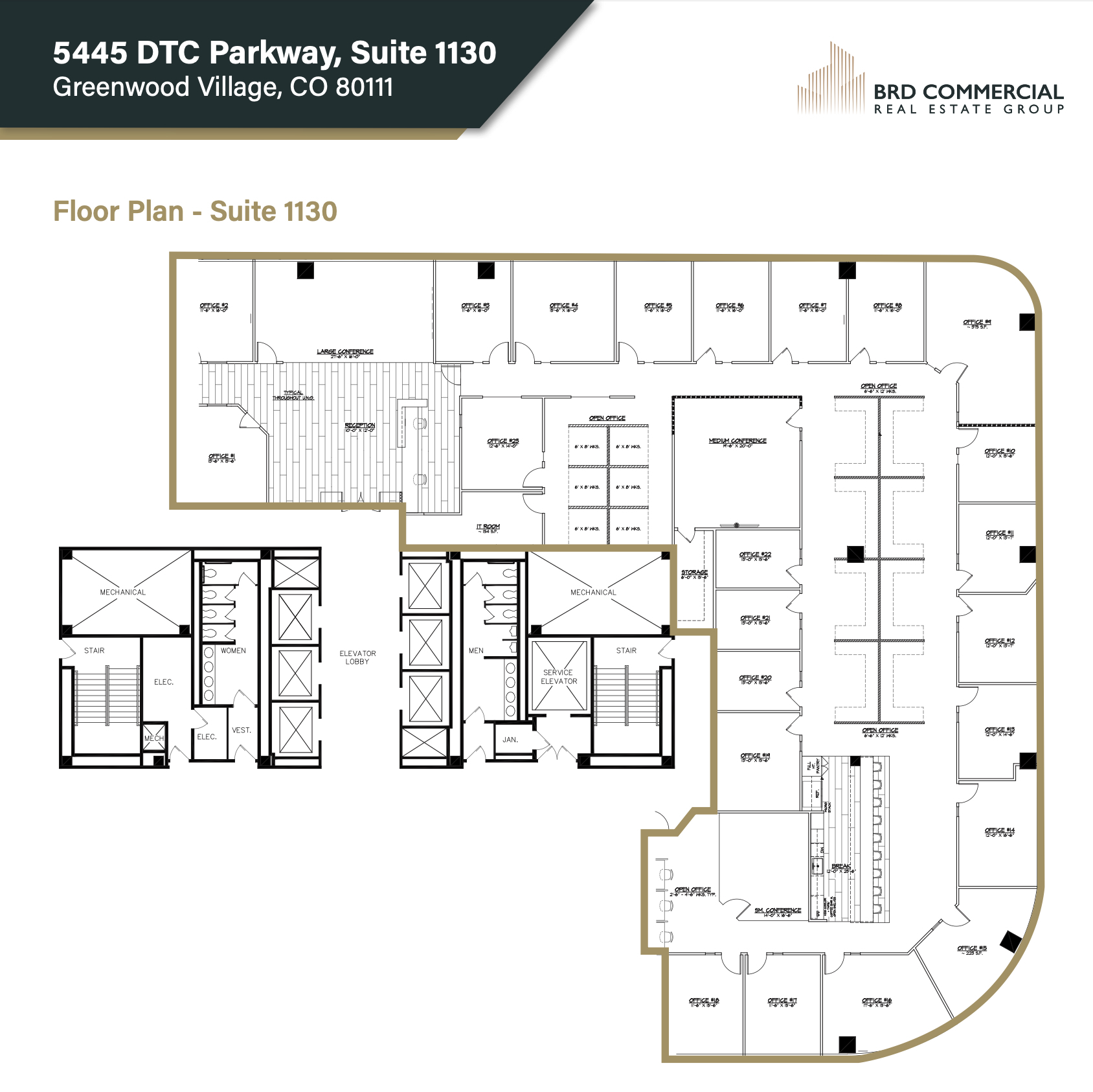 5445 DTC Pky, Greenwood Village, CO à louer Plan d’étage– Image 1 sur 1