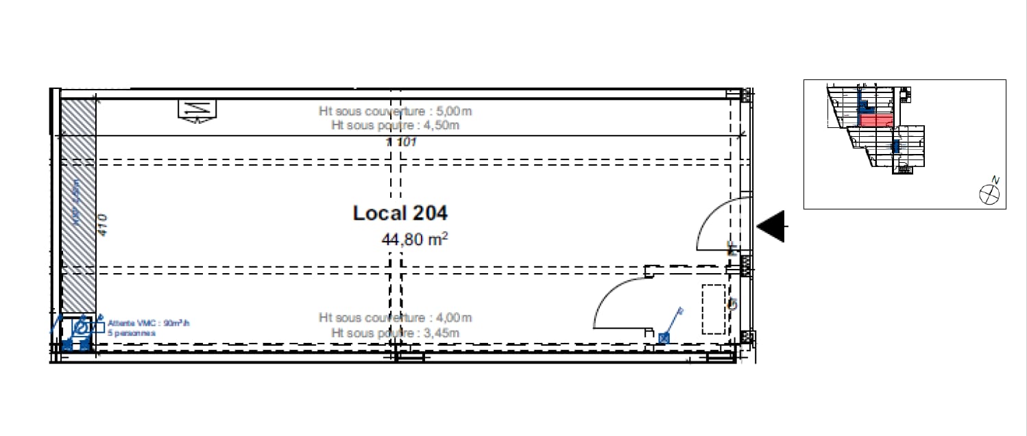 65 Rue Germaine Canonne, Angers, MEL 49100 - Lot 204 - - Plan d’étage - Image 1 of 1