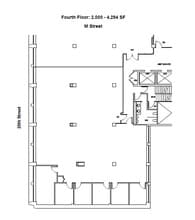 1990 M St NW, Washington, DC à louer Plan d’étage– Image 1 sur 2