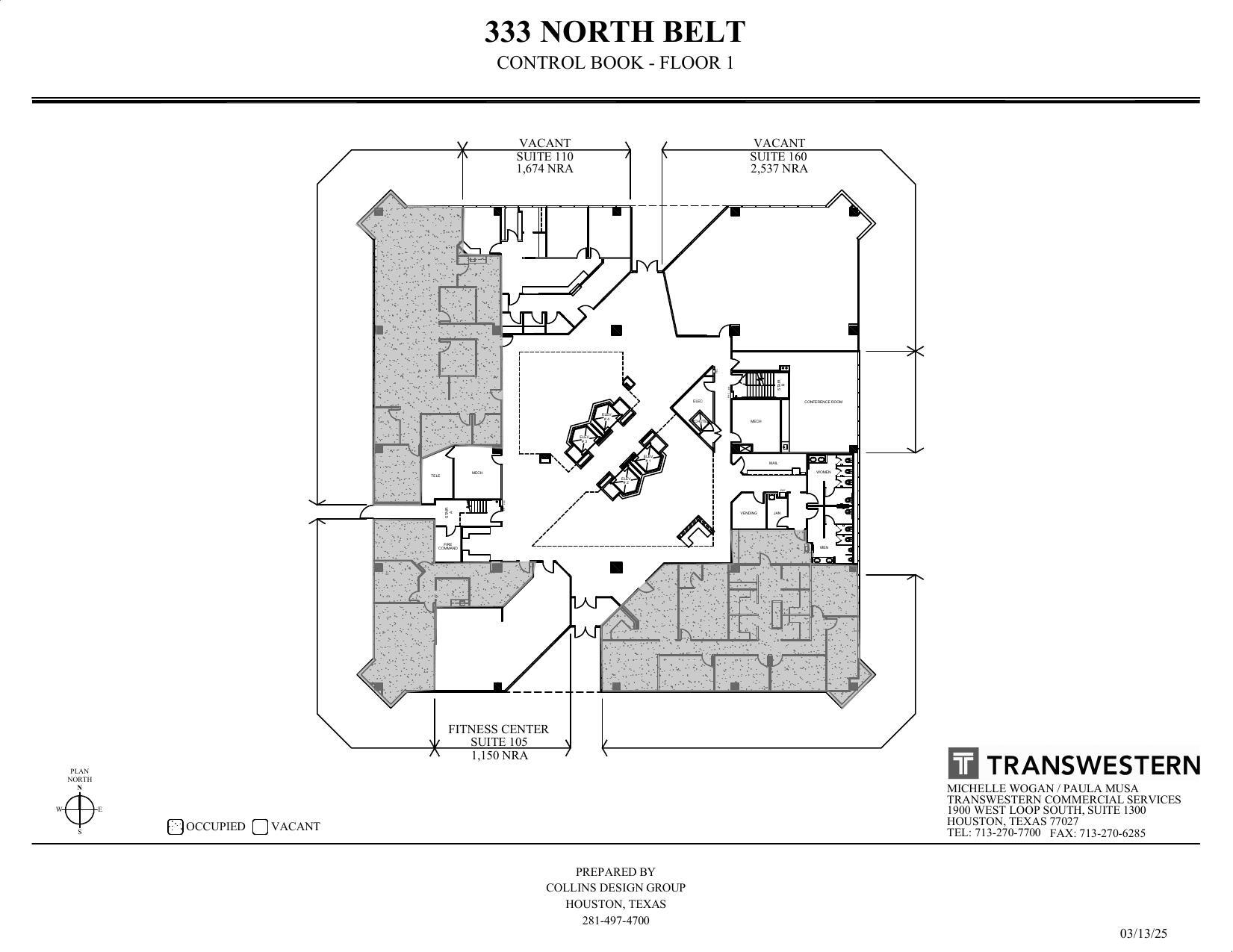 333 N Sam Houston Pky E, Houston, TX à louer Plan d’étage– Image 1 sur 1