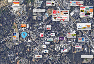 527 W John St, Matthews, NC - VUE AÉRIENNE  vue de carte