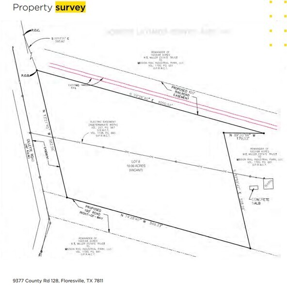 9377 County Road 128, Floresville, TX à vendre - Plan cadastral – Image 2 sur 2