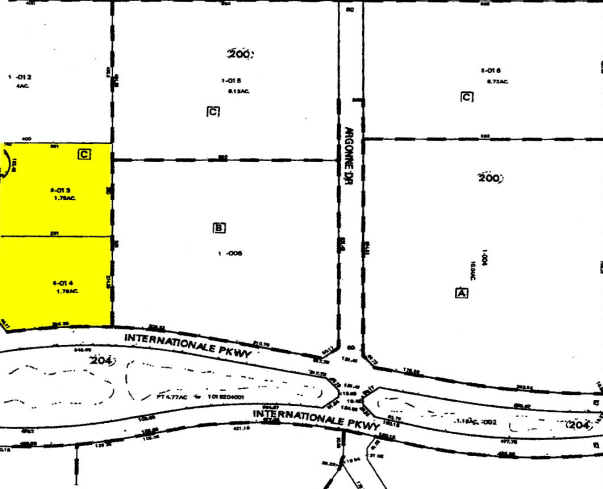 1340 Internationale Pky, Woodridge, IL à louer - Plan cadastral – Image 3 sur 6