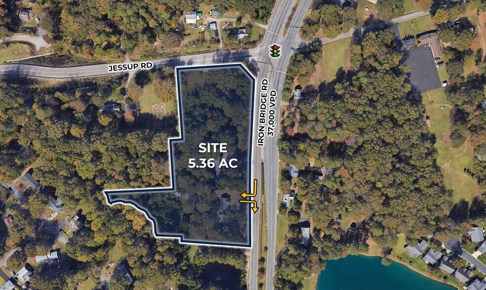 5400-5436 Iron Bridge Rd, Richmond, VA à vendre - Photo de l’immeuble – Image 1 sur 2