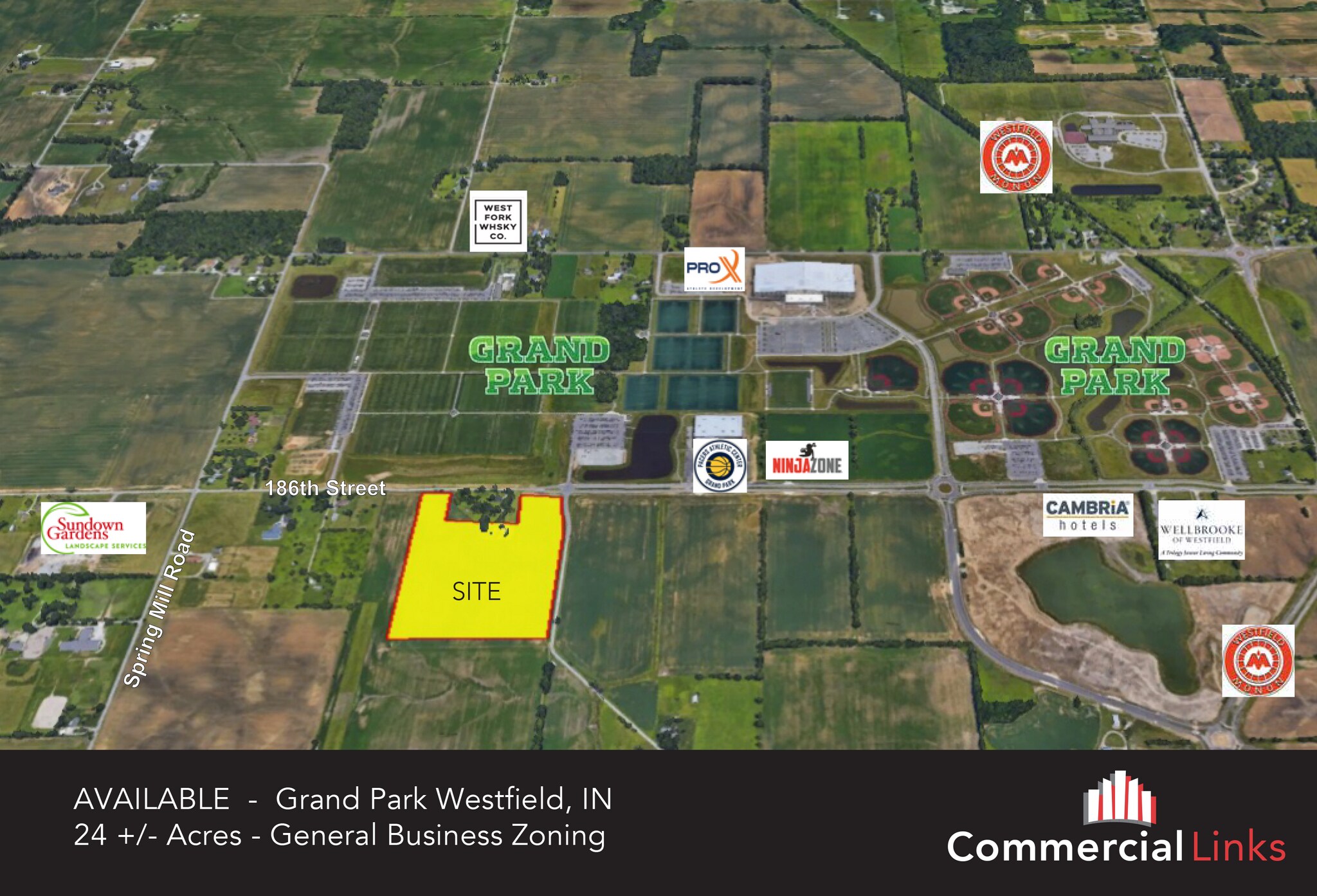 186th, Westfield, IN à vendre Aérien– Image 1 sur 4
