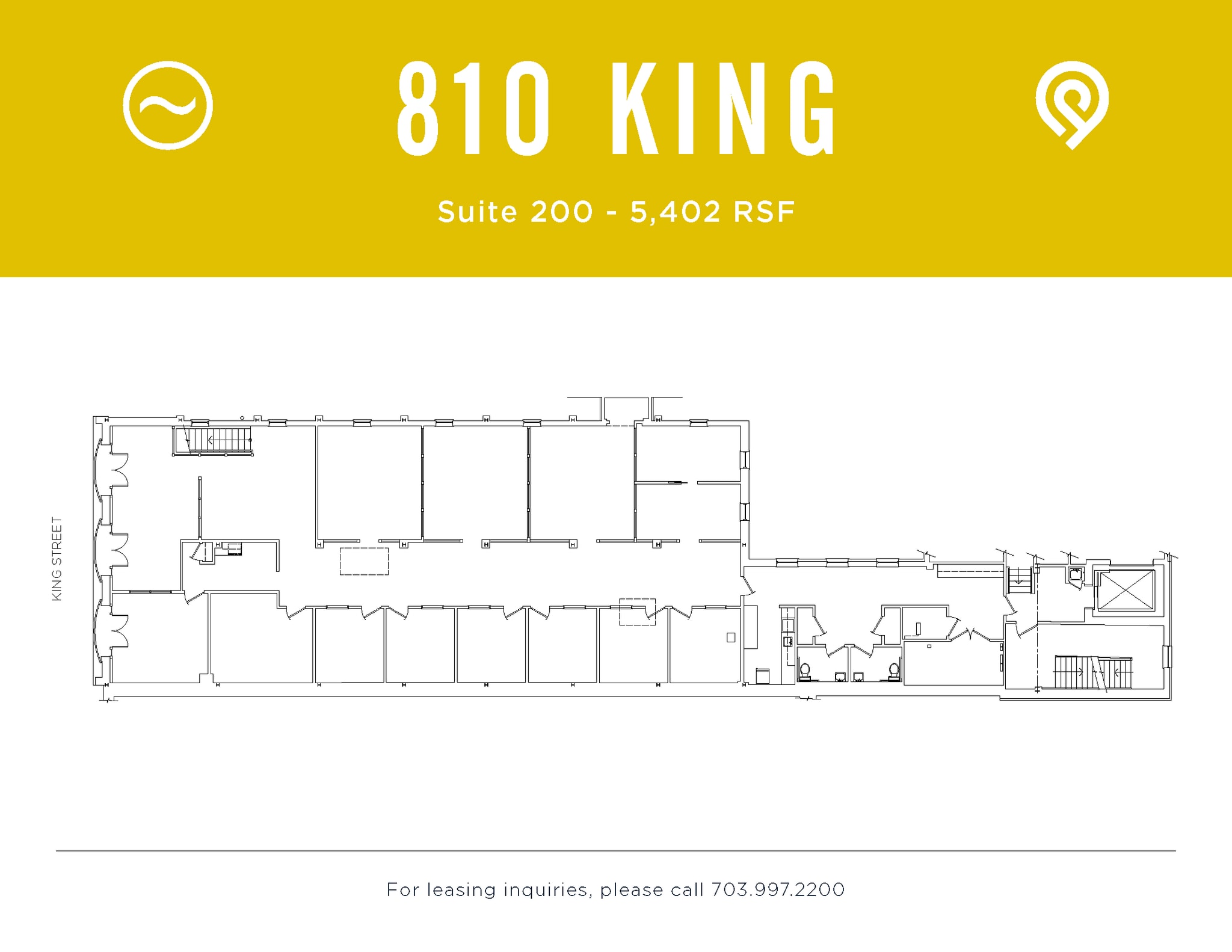 810 King St, Alexandria, VA à louer Plan d’étage– Image 1 sur 1