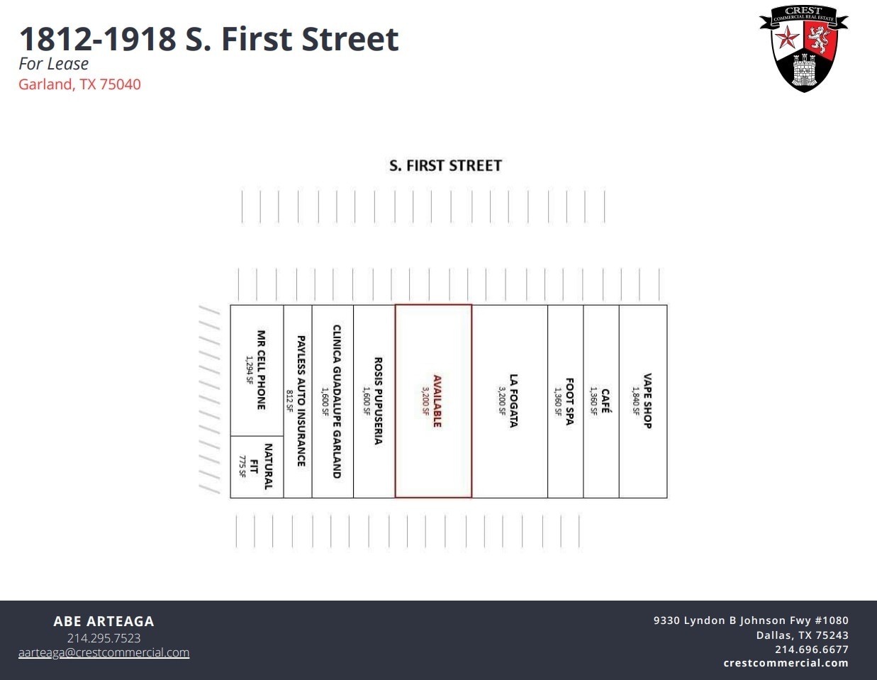 1906 S 1st St, Garland, TX à louer Plan de site– Image 1 sur 1
