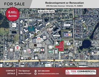 Plus de détails pour 815 Herndon Ave, Orlando, FL - Local d’activités à vendre