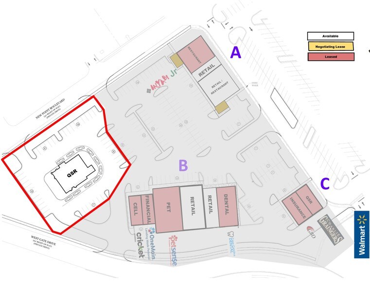 1102 New Point Blvd, Leland, NC à louer - Plan cadastral – Image 3 sur 3