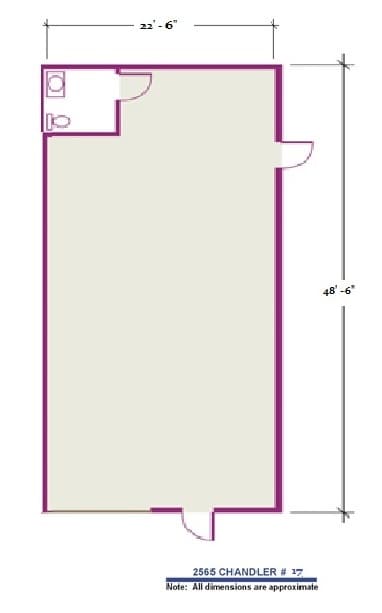 2565 E Chandler Ave, Las Vegas, NV à louer Plan d’étage– Image 1 sur 1