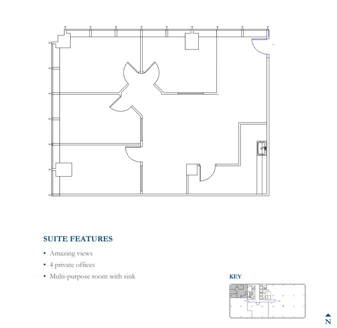 1603 Orrington Ave, Evanston, IL à louer Plan d’étage– Image 1 sur 1