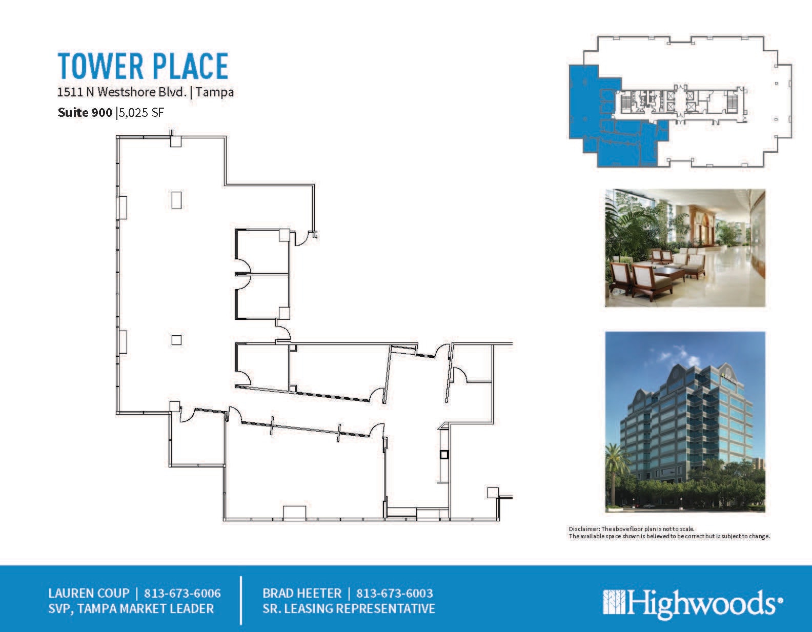 1511 N Westshore Blvd, Tampa, FL à louer Plan d’étage– Image 1 sur 1