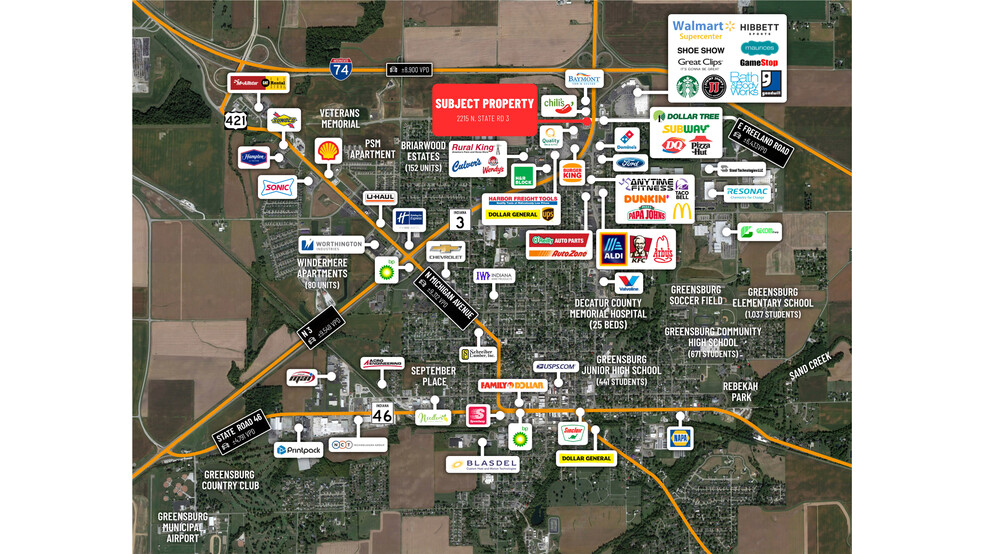 2215 N State Road 3, Greensburg, IN à vendre - Photo de l’immeuble – Image 3 sur 6