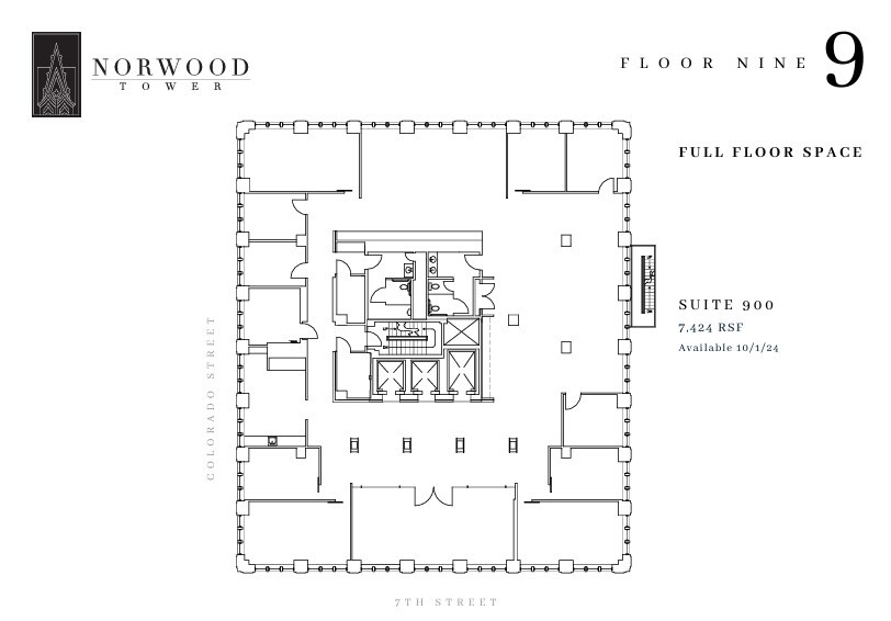 114 W 7th St, Austin, TX à louer Plan d’étage– Image 1 sur 1