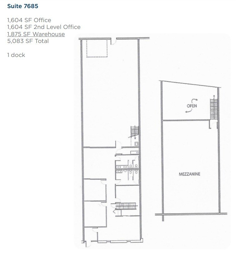 7651-7697 Washington Ave S, Edina, MN à louer Plan d’étage– Image 1 sur 1