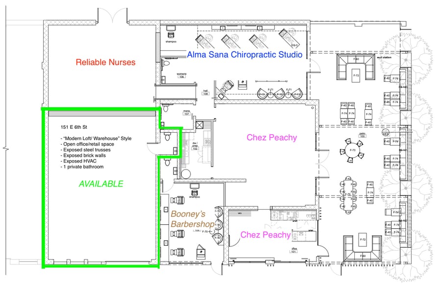 151 E 6th St, Tucson, AZ à louer - Plan d’étage – Image 2 sur 4