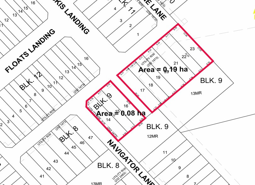 5203-5225 NW Biplane Ln, Edmonton, AB à vendre - Plan cadastral – Image 1 sur 1