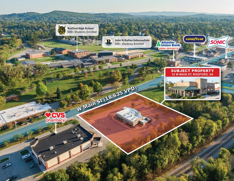 33 W Main St, Radford, VA à vendre - Photo de l’immeuble – Image 3 sur 11