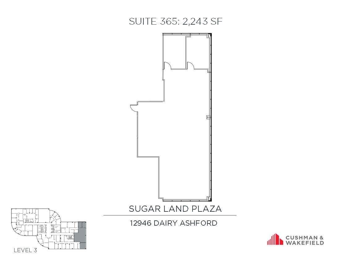 12946 Dairy Ashford Rd, Sugar Land, TX à louer Plan d’étage– Image 1 sur 1