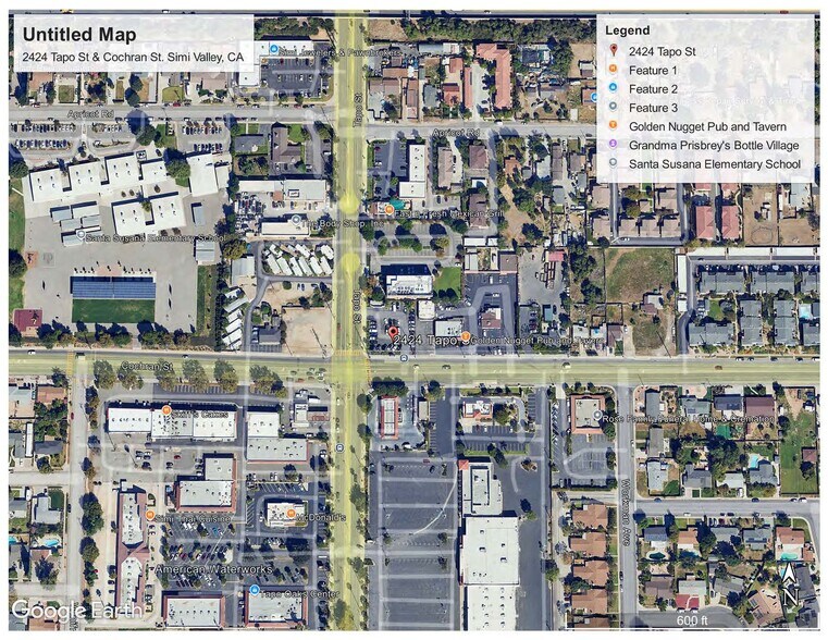 2424 Tapo St, Simi Valley, CA à vendre - Aérien – Image 2 sur 2
