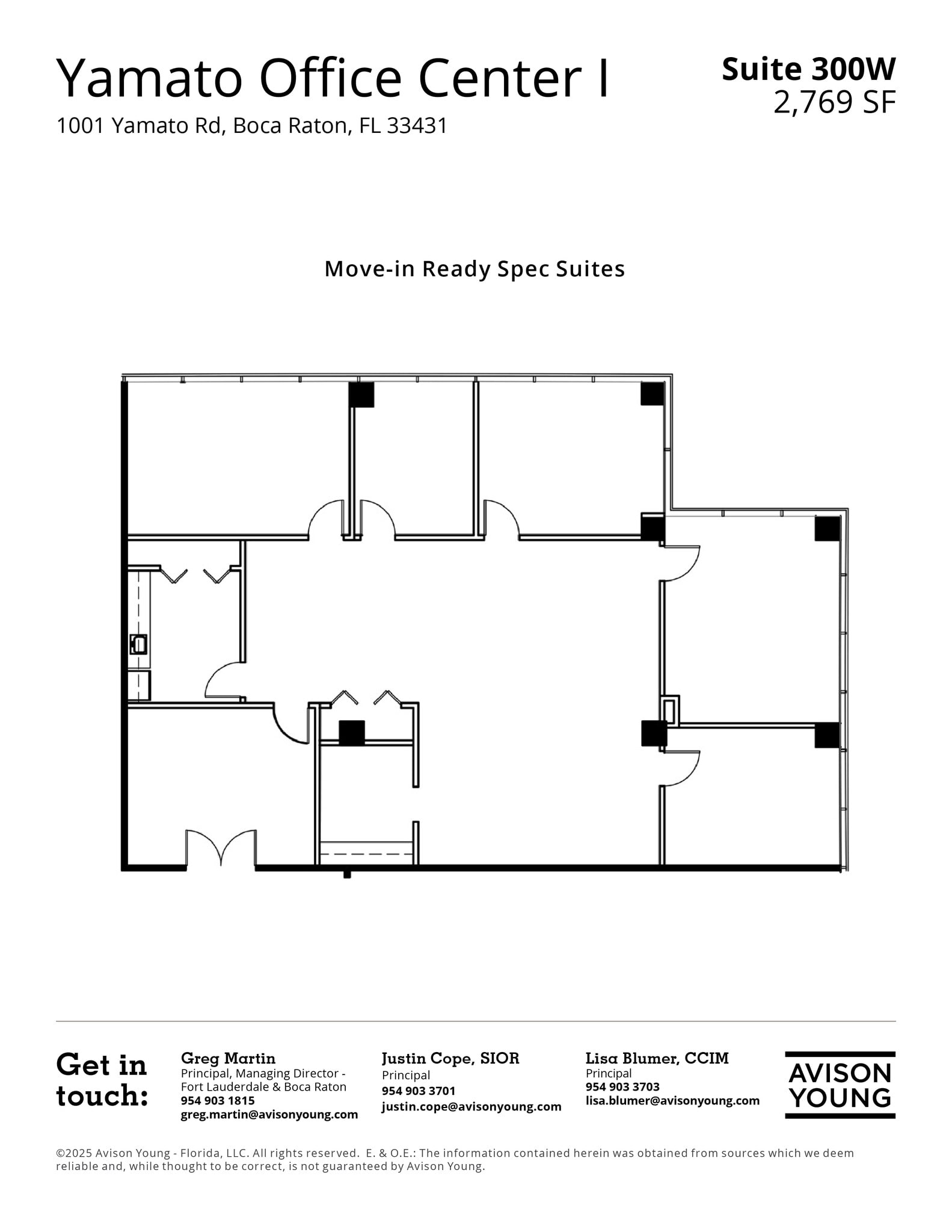 999-1001 W Yamato Rd, Boca Raton, FL à louer Plan d’étage– Image 1 sur 11