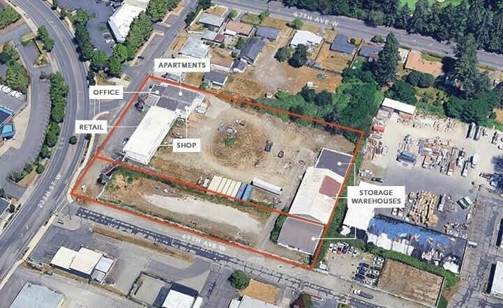 6820 27th St W, University Place, WA à vendre - Aérien – Image 2 sur 13