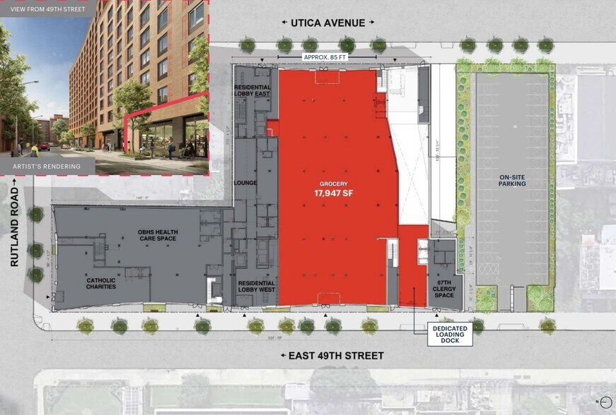 548 Utica Ave, Brooklyn, NY à louer - Plan de site – Image 3 sur 7