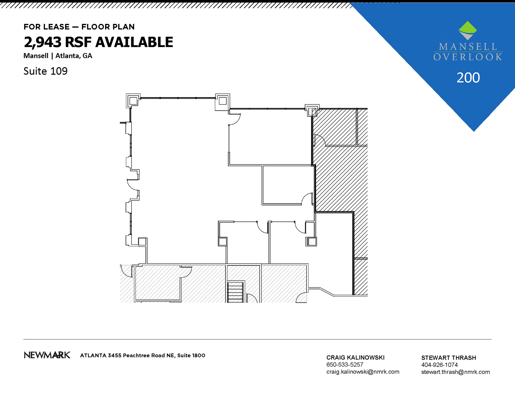 200 Mansell Ct E, Roswell, GA à louer Plan d’étage– Image 1 sur 1