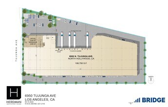 6950 Tujunga Ave, North Hollywood, CA à louer Plan de site– Image 2 sur 2