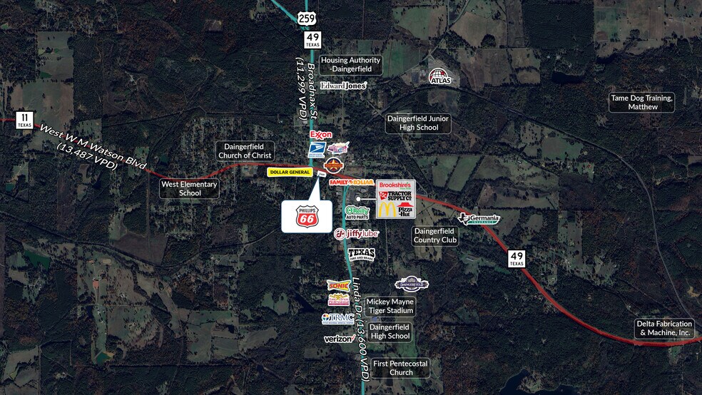 303 W W M Watson Blvd, Daingerfield, TX à vendre - Photo de l’immeuble – Image 2 sur 4