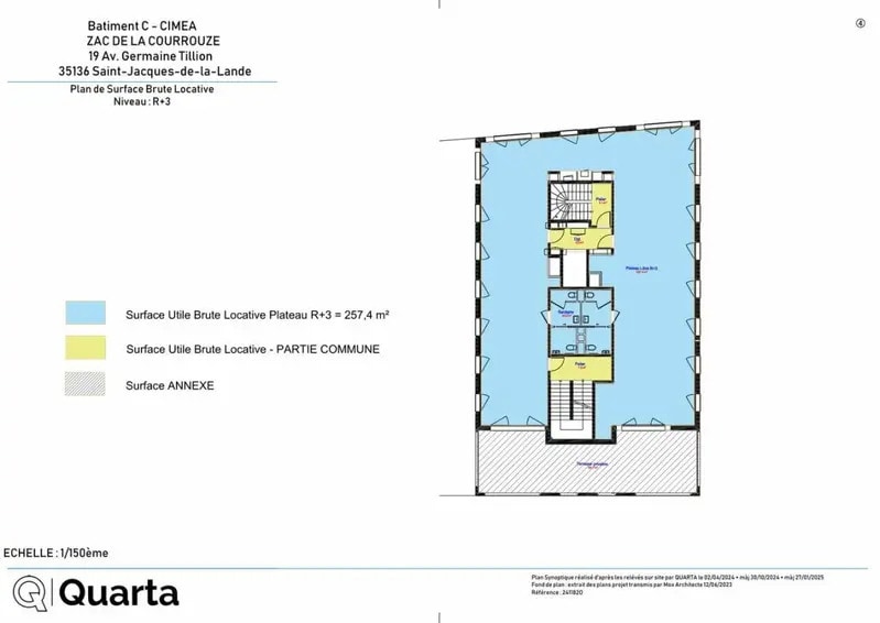 Bureau dans Rennes à vendre - Plan d’étage – Image 3 sur 4