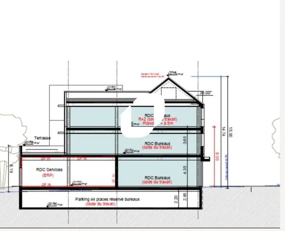 Bureau dans Plaisir à louer Plan d’étage– Image 1 sur 7