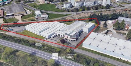 Brignais - Vue aérienne  vue de carte