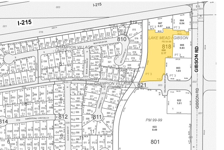 35-75 S Gibson Rd, Henderson, NV à louer - Plan cadastral – Image 2 sur 24