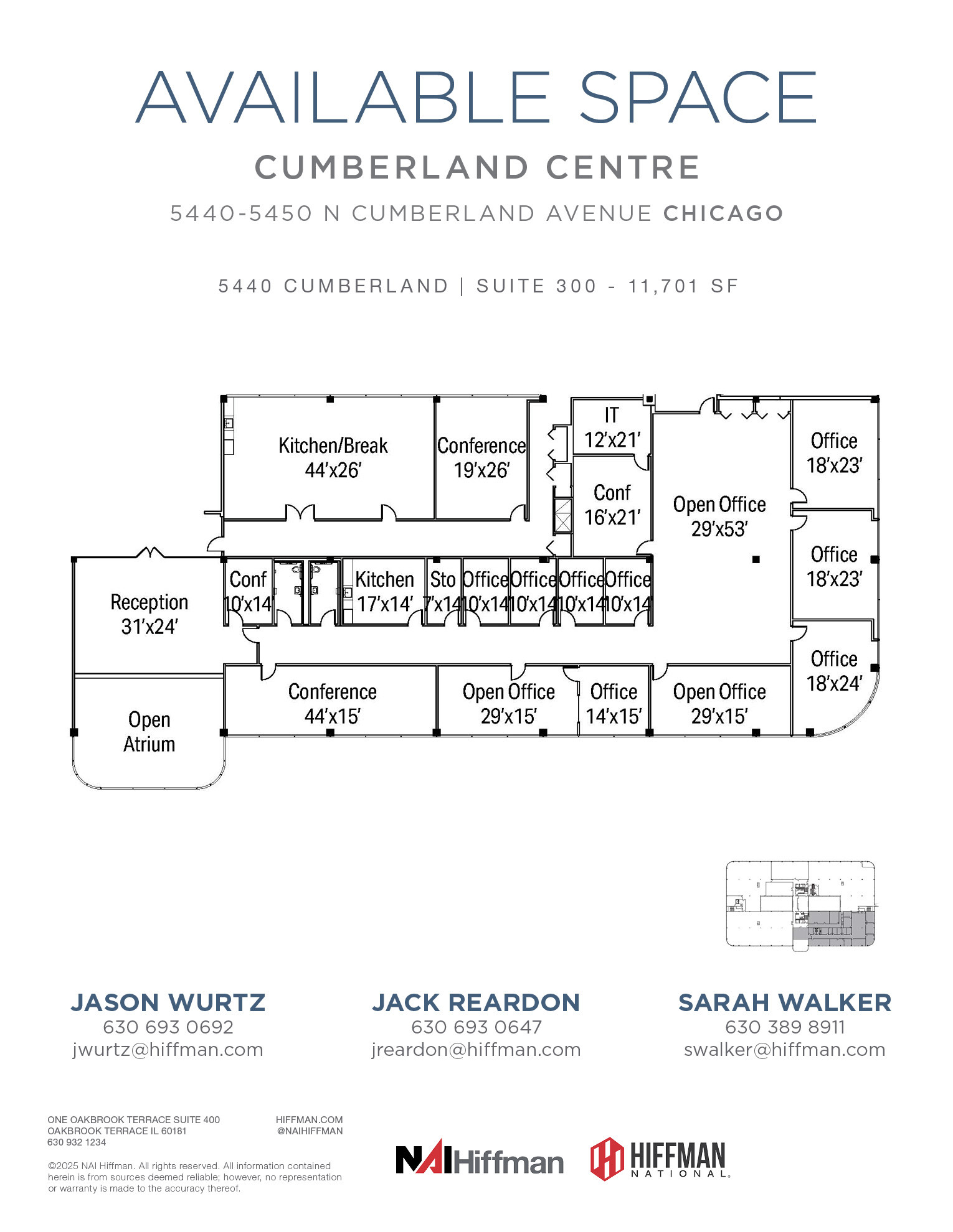 5440 N Cumberland Ave, Chicago, IL à louer Plan d’étage– Image 1 sur 1