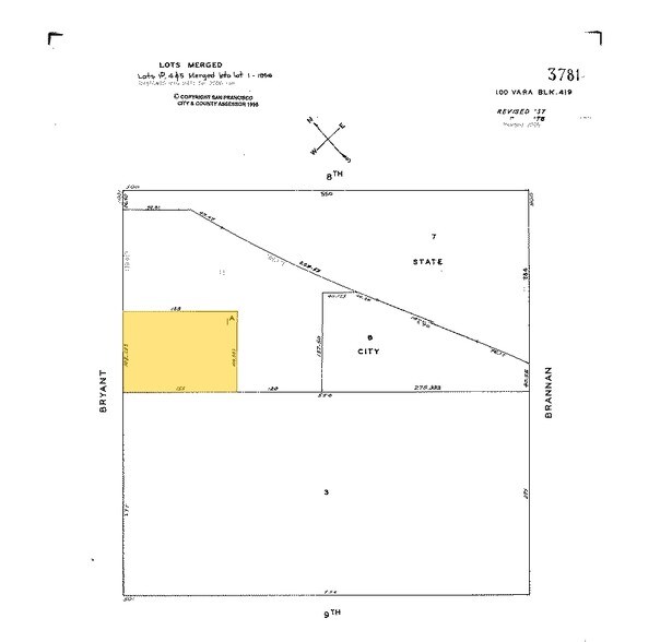 1045 Bryant St, San Francisco, CA à louer - Plan cadastral – Image 2 sur 14
