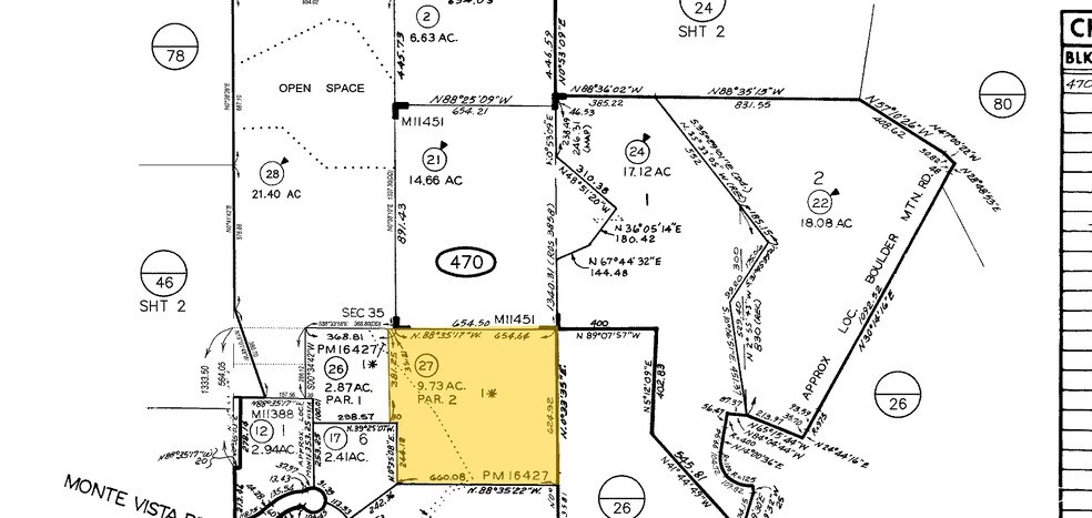 12742 Monte Vista Rd, Poway, CA à vendre - Plan cadastral – Image 2 sur 8