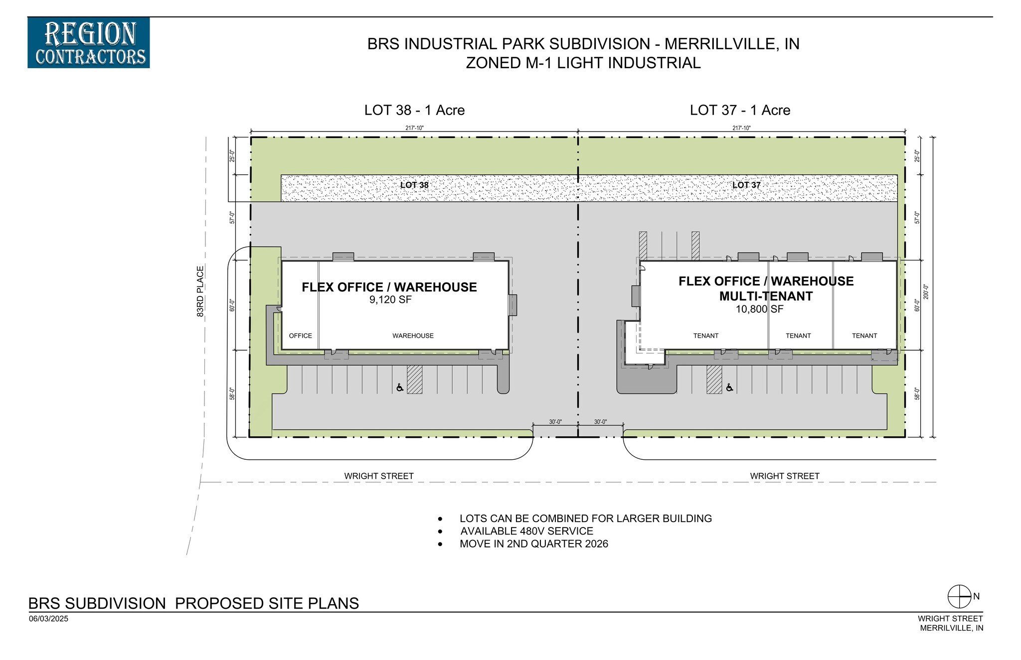 Wright Street - NW Corner St, Merrillville, IN à louer Plan de site– Image 1 sur 1