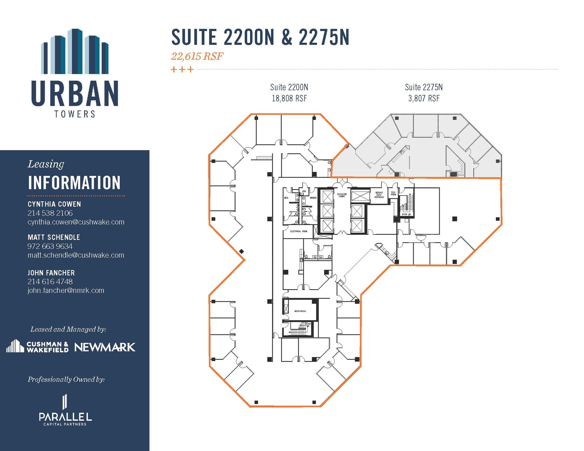 222 W Las Colinas Blvd, Irving, TX à louer Plan d’étage– Image 1 sur 1