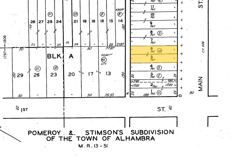 27 W Main St, Alhambra, CA à louer - Plan cadastral – Image 2 sur 9