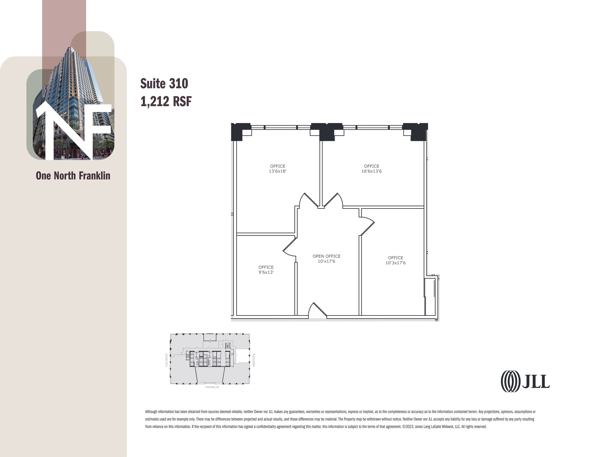 1 N Franklin St, Chicago, IL à louer Plan de site– Image 1 sur 1