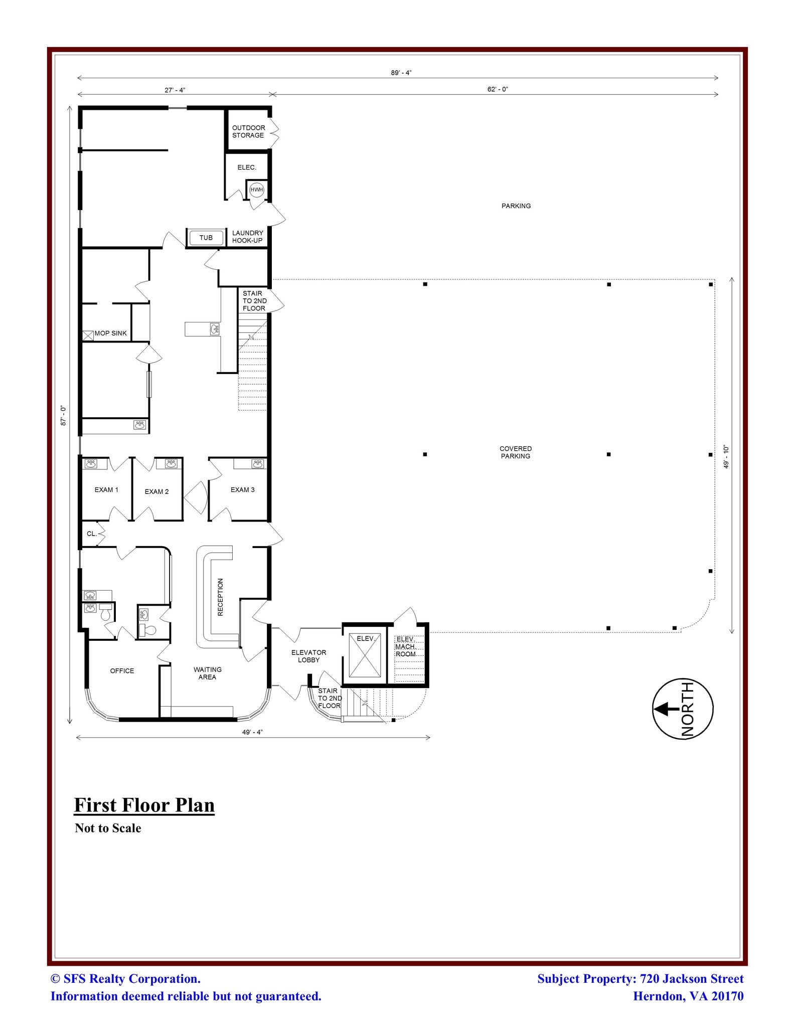720 Jackson St, Herndon, VA à louer Plan d’étage– Image 1 sur 1